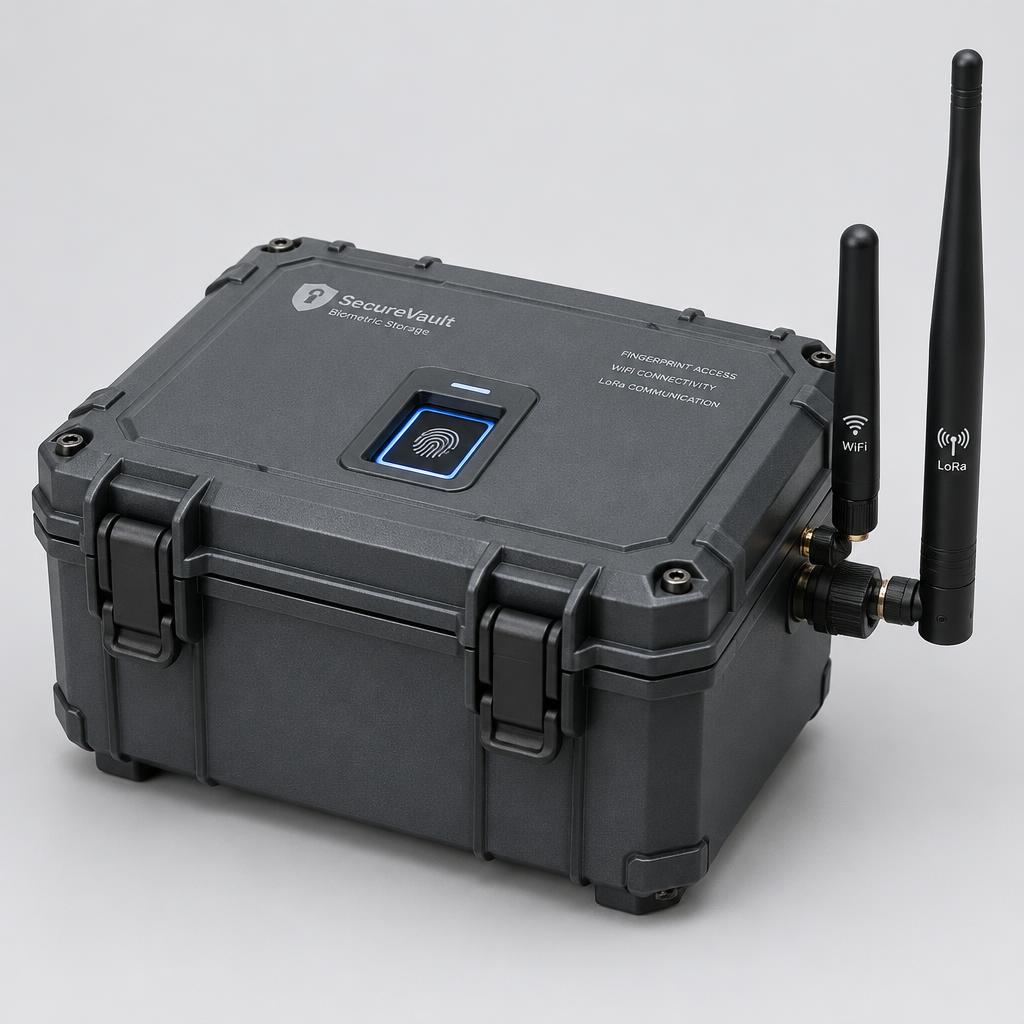 Biometric Storage Box — WiFi + LoRa