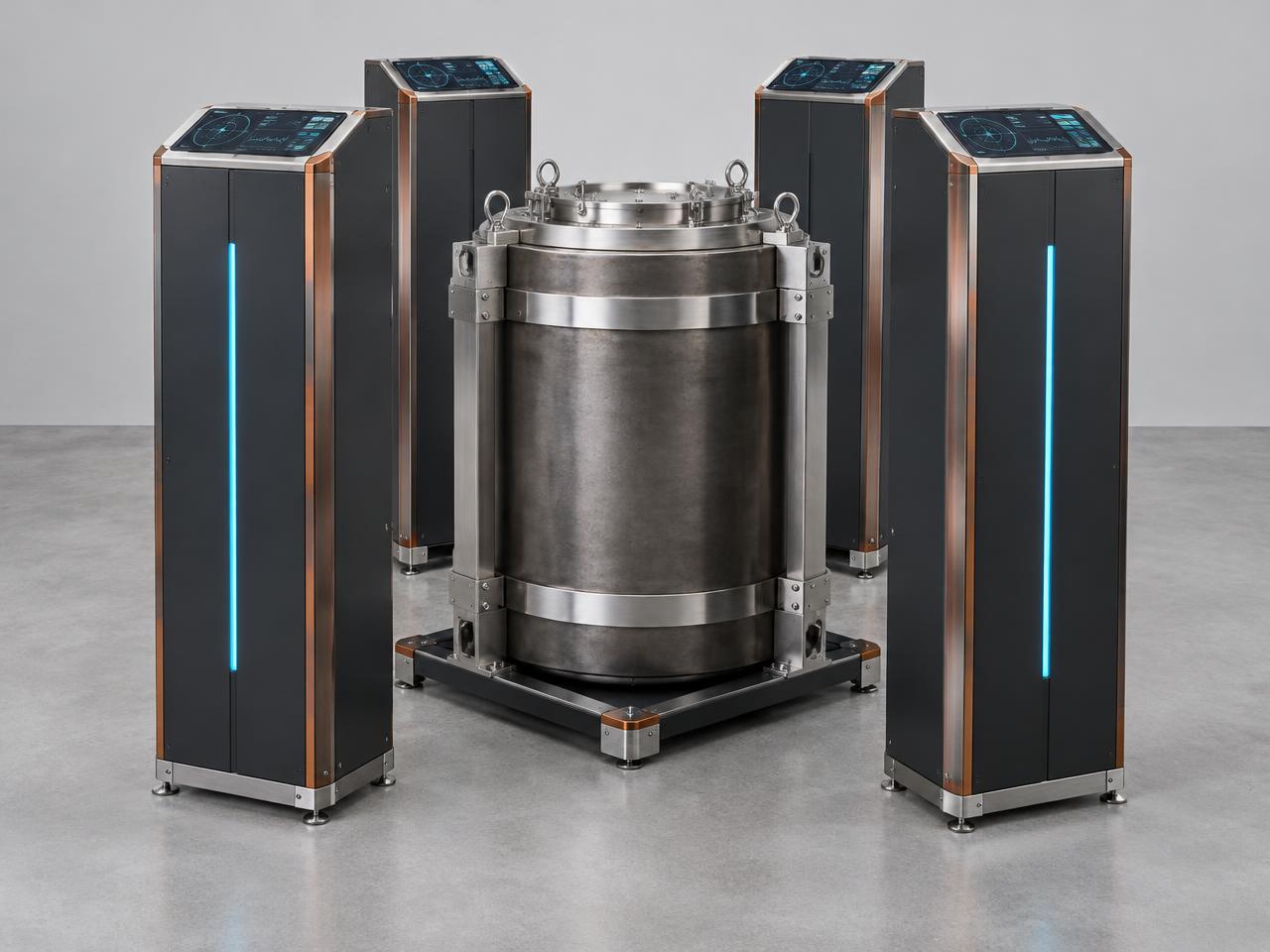 Muon Tomographic NEP Scanner — 4-Cabinet Surround Array